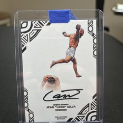 Jean "Lord" Silva Featherweight MMA Autograph Card Jumping Off Arnold Allen
