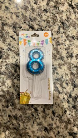 Number 8 Birthday candle