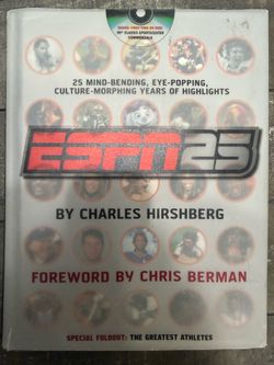 ESPN25 Hardcover Book – 25 Years of ESPN Sports Highlights – Chris Berman Foreword