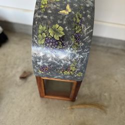antique cheese wheel case