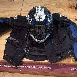 Motorcycle helmet & Jacket Combo
