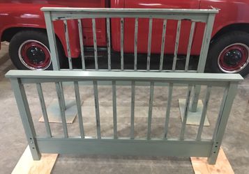 Antique queen bed frame