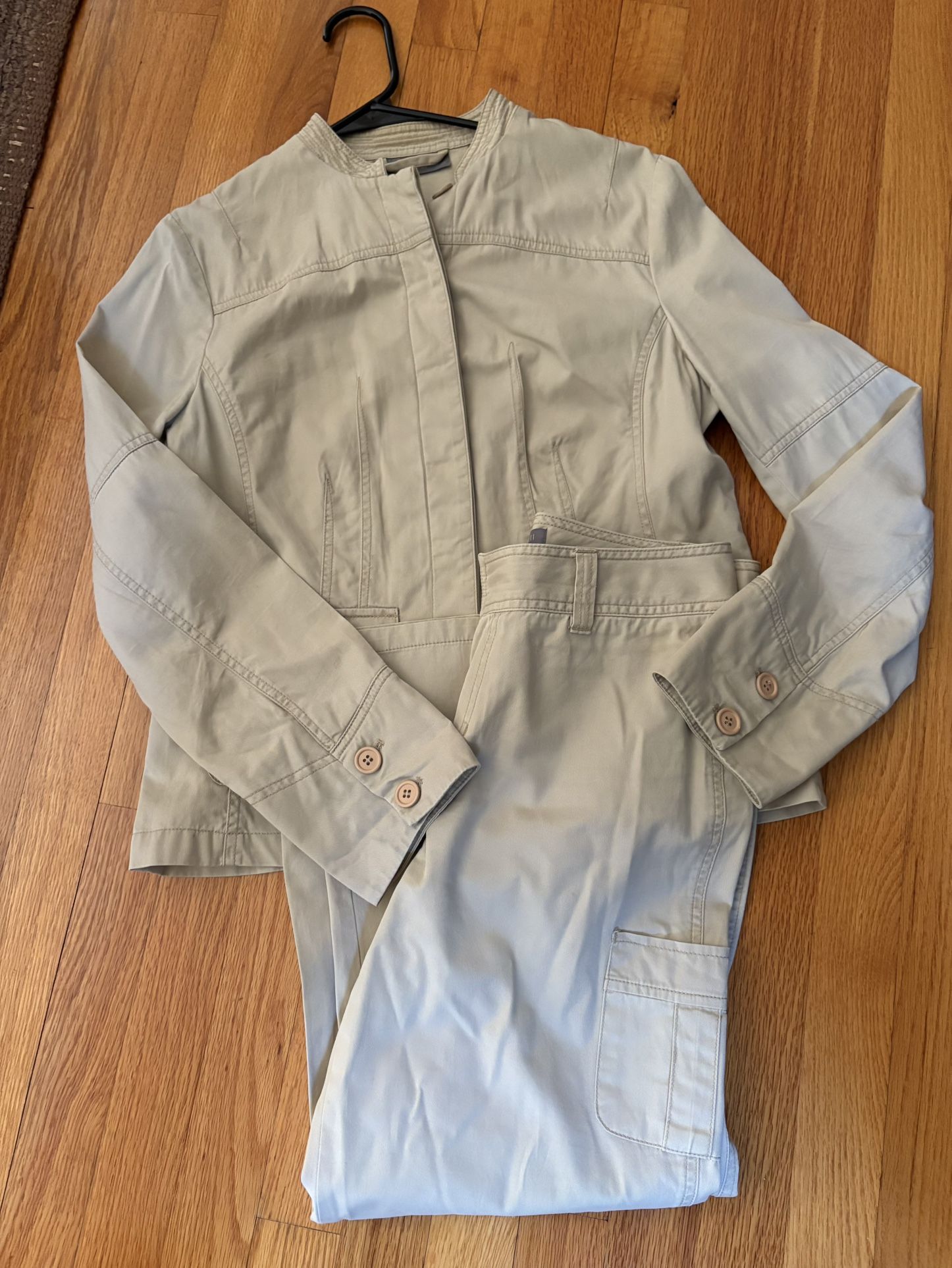 Kate Hill Ladies Khaki Two Piece Pant Set