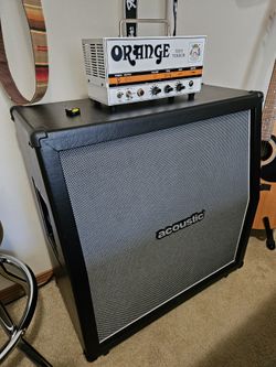 Orange Tiny Terror W/ Acoustic G4 12a Slant Cabinet