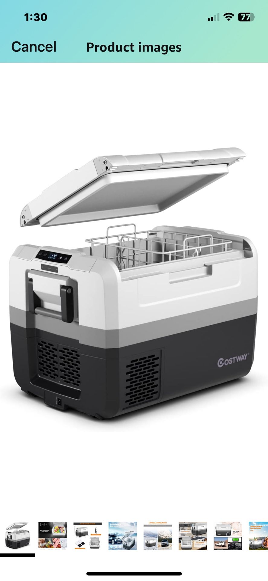 COSTWAY Portable Car Refrigerator