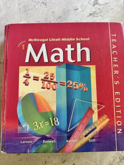 McDougal Littell Middle School Course 1 Teacher’s edition 