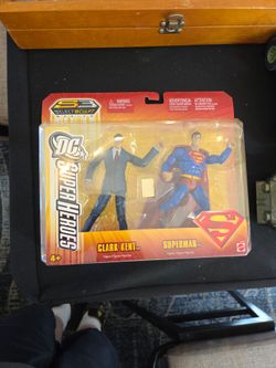 Mattel DC Super Heroes Superman and Clark Kent