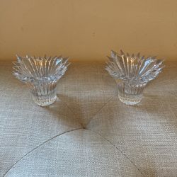 Set Of 2 Crystal Candleholder