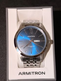 Blue and Stainless Steel Watch MEN