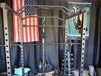 Squat rack and cable machine