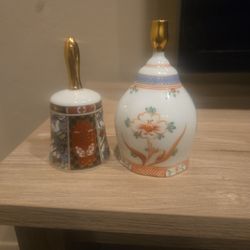 vintage Japanese porcelain bells — all made in Japan 🇯🇵