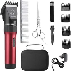 Sminiker Pet Hair Clipper Grooming Kit
