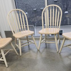 Solid Wood Windsor Bow Back Chairs 