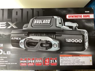 Badland Apex 12,000 lb winch