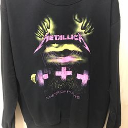 Metallica Sweatshirt Black Size Large Woman’s Mens 