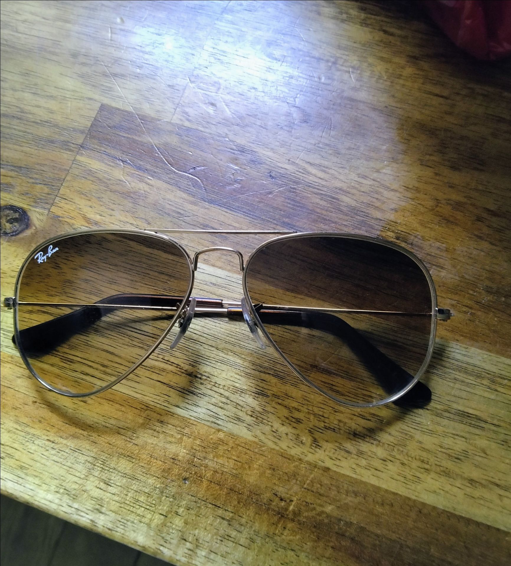 Ray-Ban Small Aviator Gradient | Gold & Brown (RB3044 / 55mm)