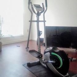 Magnetic Elliptical Trainer Fitness Equipment with Extras - Gym Cardio Workout