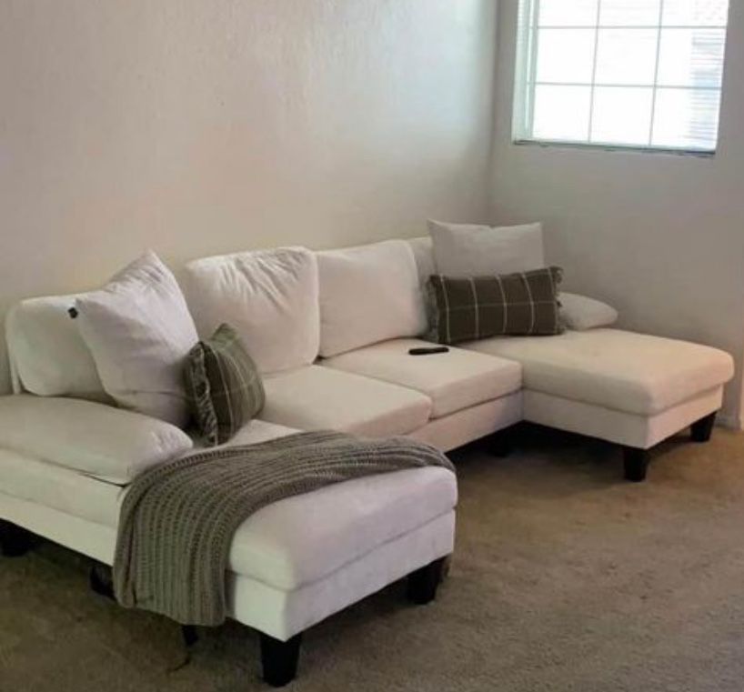 Beautiful Cream White Couch 