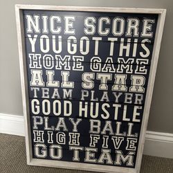 Kids Bedroom Playroom Nursery Classroom Print Home Decor - Sports