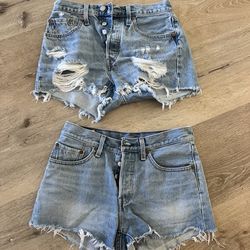 Women’s Levis 501 shorts
