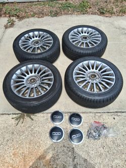 Fiat 500 15" tires and rims