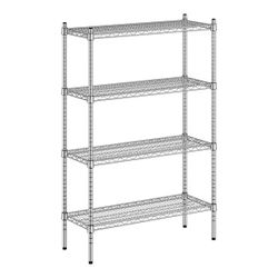 Metal Silver Shelving Unit