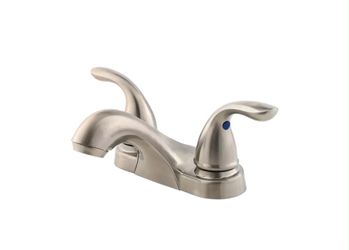 Brushed Nickel Two-Handle Bathroom Faucet