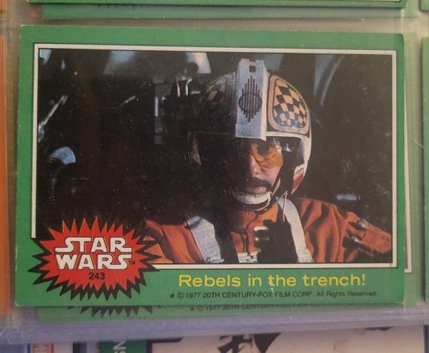 1977 Topps Star Wars #243 Rebels In The Trench! card