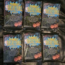 1994-95 Fleer Vintage NBA Basketball Series 1  6x Pack Lot! - New Factory Sealed Packs!