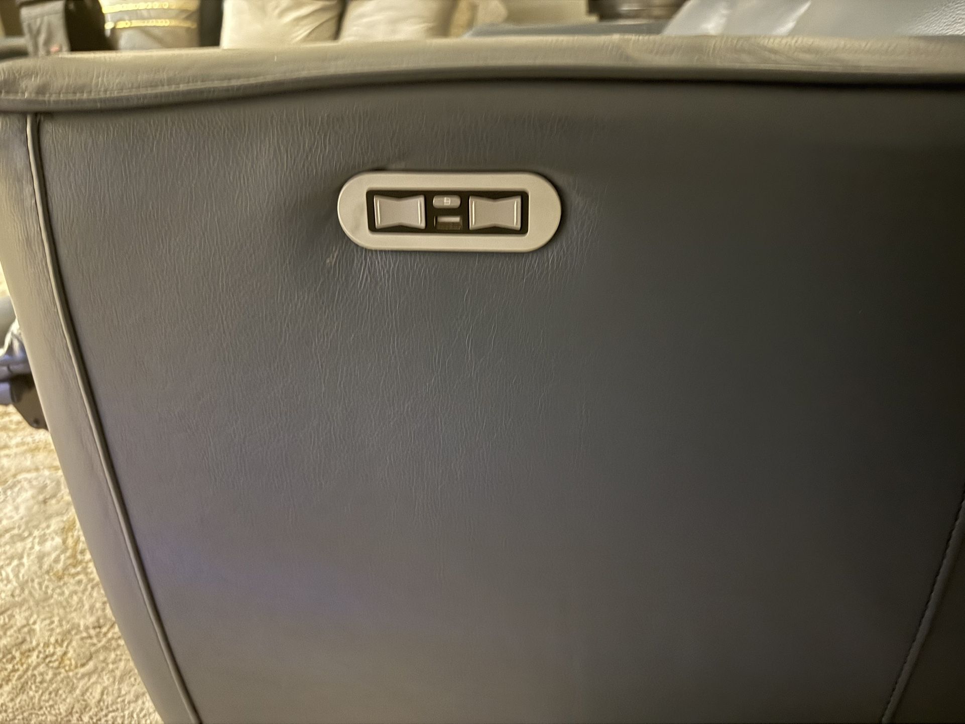 Power Reclining Sofa Summit Blue