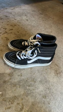 Women’s High Tip Black Vans Shoes 8.5 Size 