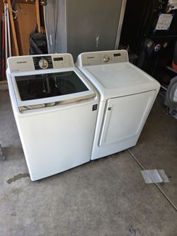 SAMSUNG WASHER AND ELECTRIC DRYER