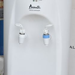 Avanti WD360 Cold and Room Temperature Water Dispenser with 4, 3 gallon bpa free water jugs
