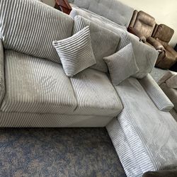 Corduroy Small Sectional 
