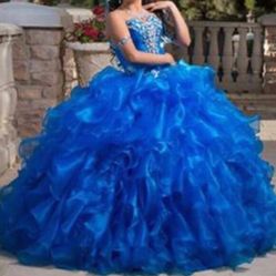 Customized Blue Quinceañera Dress