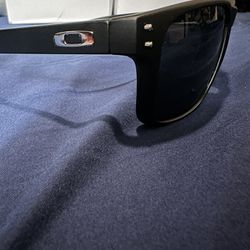 Black/Silver Oakley Holbrook Polarized Sunglasses