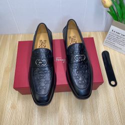 Ferragamo Men’s Leather Shoes With Box 2026 New 
