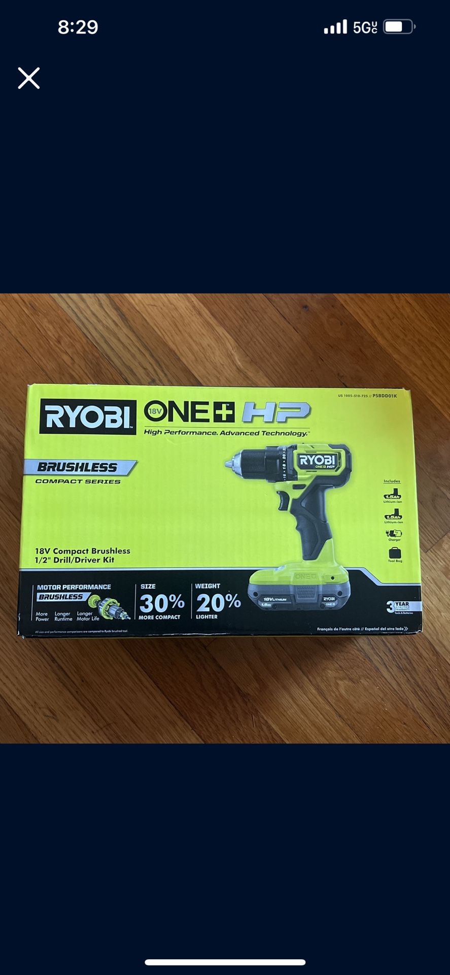 Ryobi Compact Series Drill/Driver Kit