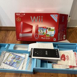 Red Wii Box Only With Inserts 