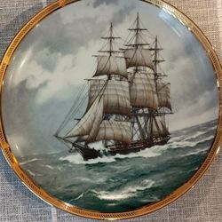 Vintage Plates Franklin Mint "Great Ships of Golden Age Of Sail", SOVEREIGN OF THE SEAS, 1986