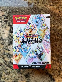 Pokémon Scarlet & Violet Prismatic Evolution Booster Bundle Box Includes 6 Packs