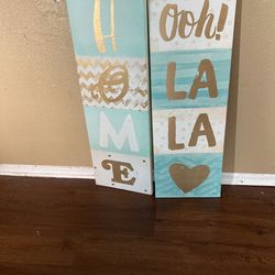 Home Decor, Teal And Gold