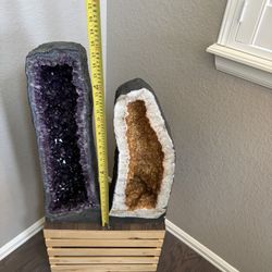 Amethyst cathedral and Citrine Cathedral 