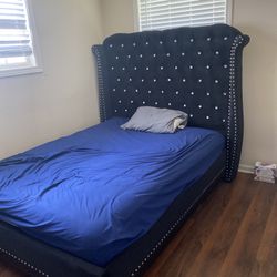 Queen Size Frame & Mattress 