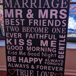 Mr. & Mrs. Decor Sign