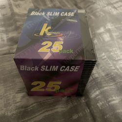 Black Slim CD Case Pack Of 25