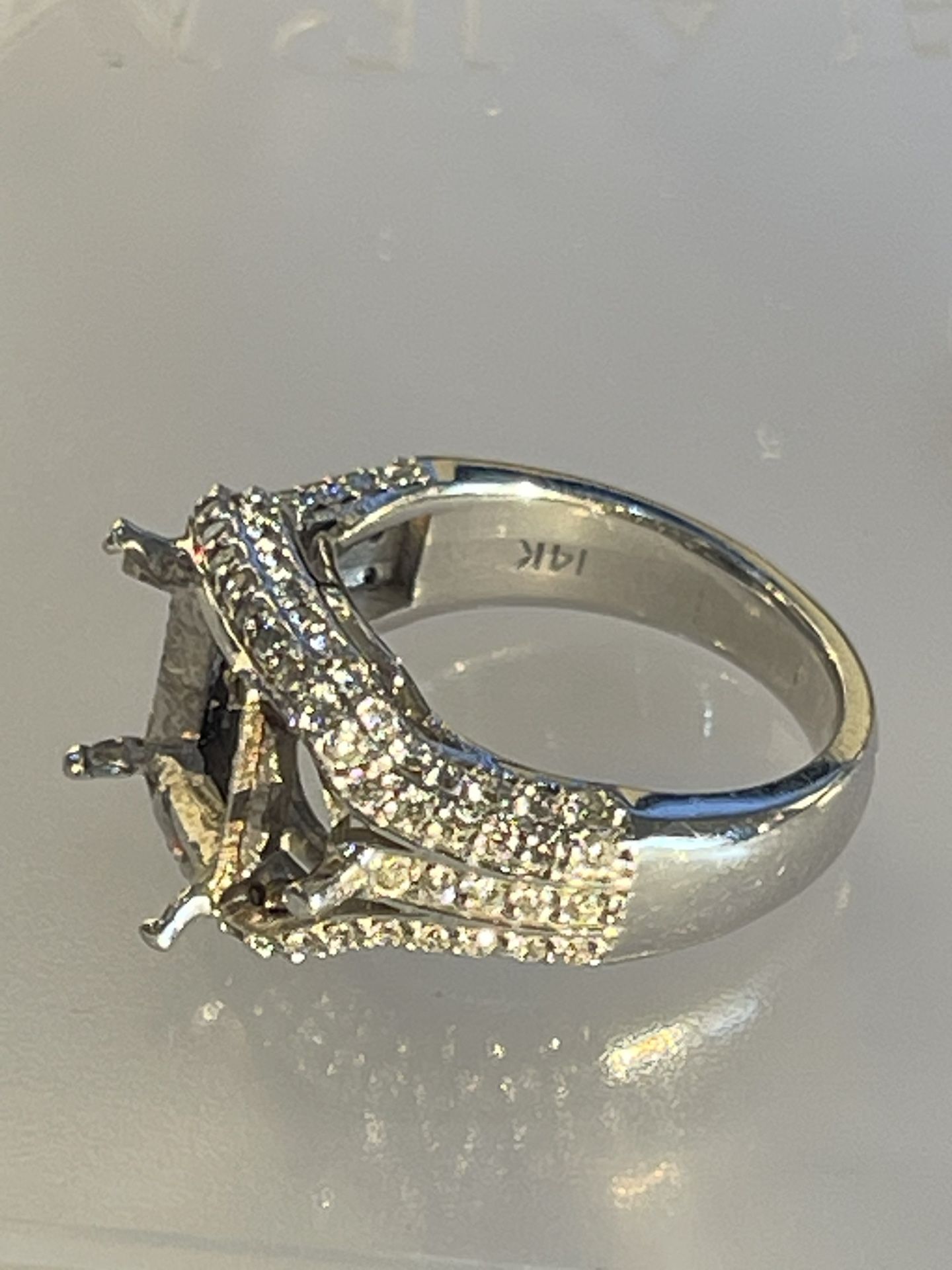 Semi Mount 14k White Gold 1.00 Vs