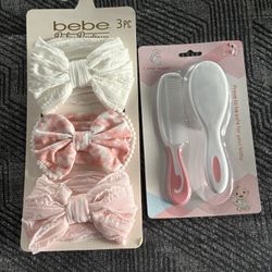 BOWS & HAIRBRUSH SET