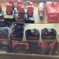 Milwaukee Batteries M12-M18 for Sales $12345