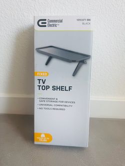 12” TV Top Shelf for streaming devices and TV Accessories